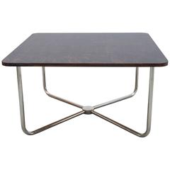 Vintage Czech Tubular Steel Coffee Table, 1930s