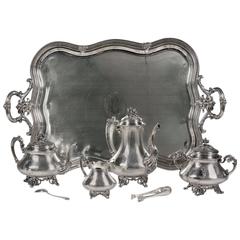 Antique Debain & Flamand French Sterling Silver Tea and Coffee Service