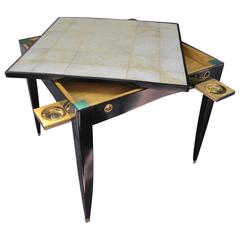 Card Table in the style of Gio Ponti, Italy 1950.