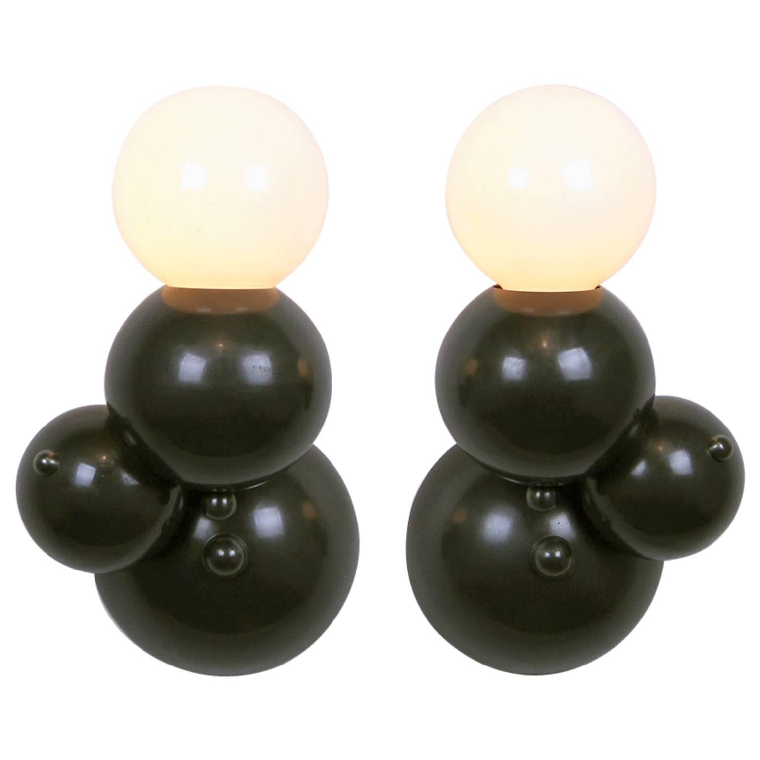 Bubbly 01-Light Wall, Modern Molecule Sculptural Sconce, Oil-Rubbed Bronze, Pair