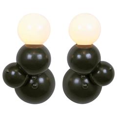 Bubbly 01-Light Wall, Modern Molecule Sculptural Sconce, Oil-Rubbed Bronze, Pair