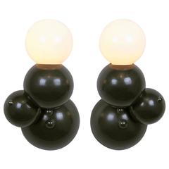 Bubbly 01-Light Wall, Modern Molecule Sculptural Sconce, Oil-Rubbed Bronze, Pair