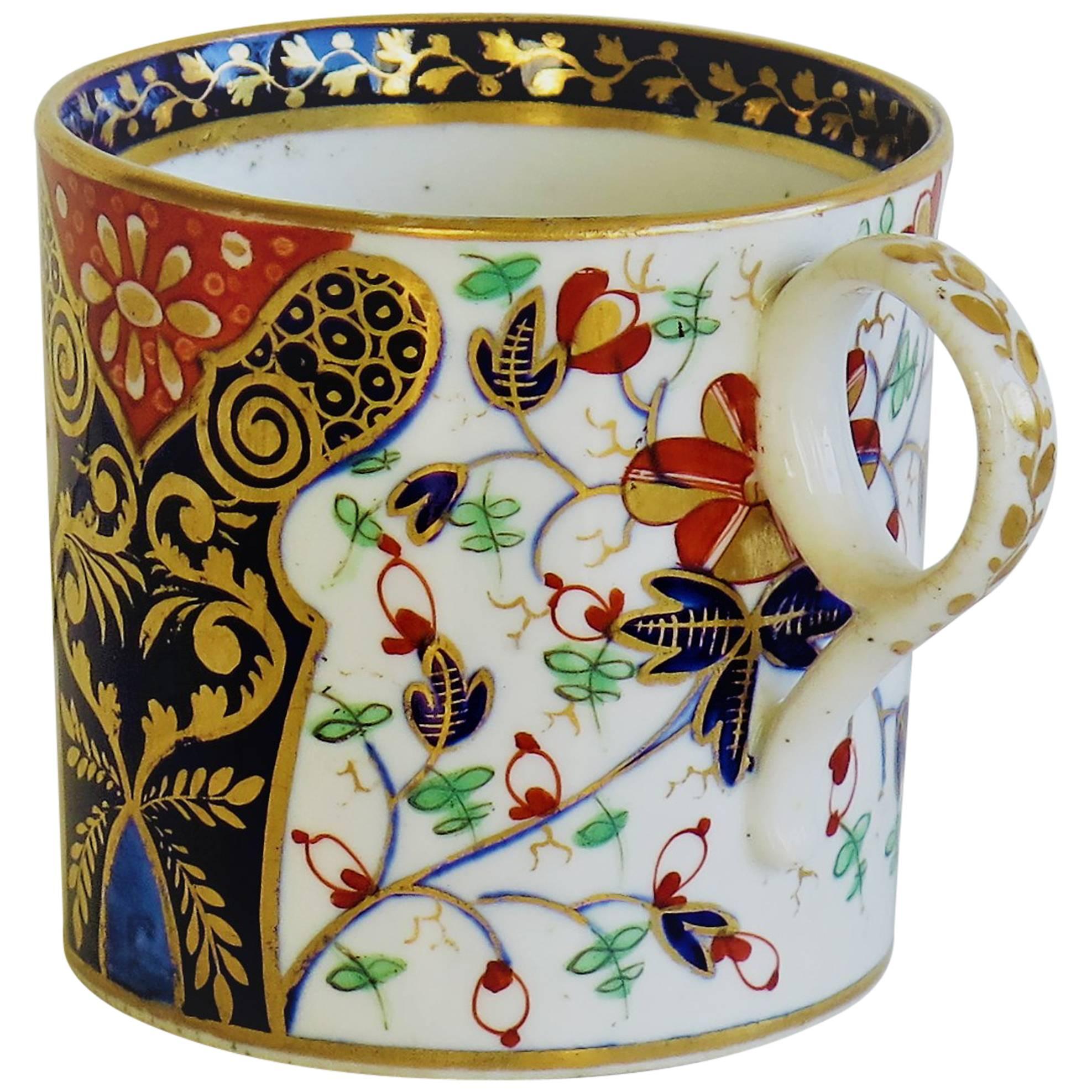 Fine Georgian, Derby Coffee Can, Hand-Painted and Gilded "Imari Pattern"