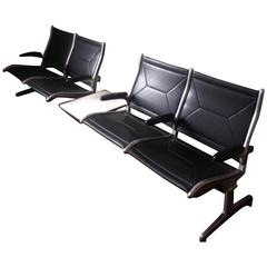 Vintage Eames Original 1960s Tandem Sling Airport Seating/Sofa for Herman Miller