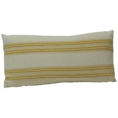 CLOSE OUT SALE: Yellow Turkish Mustard Yellow Bolster Decorative Pillow