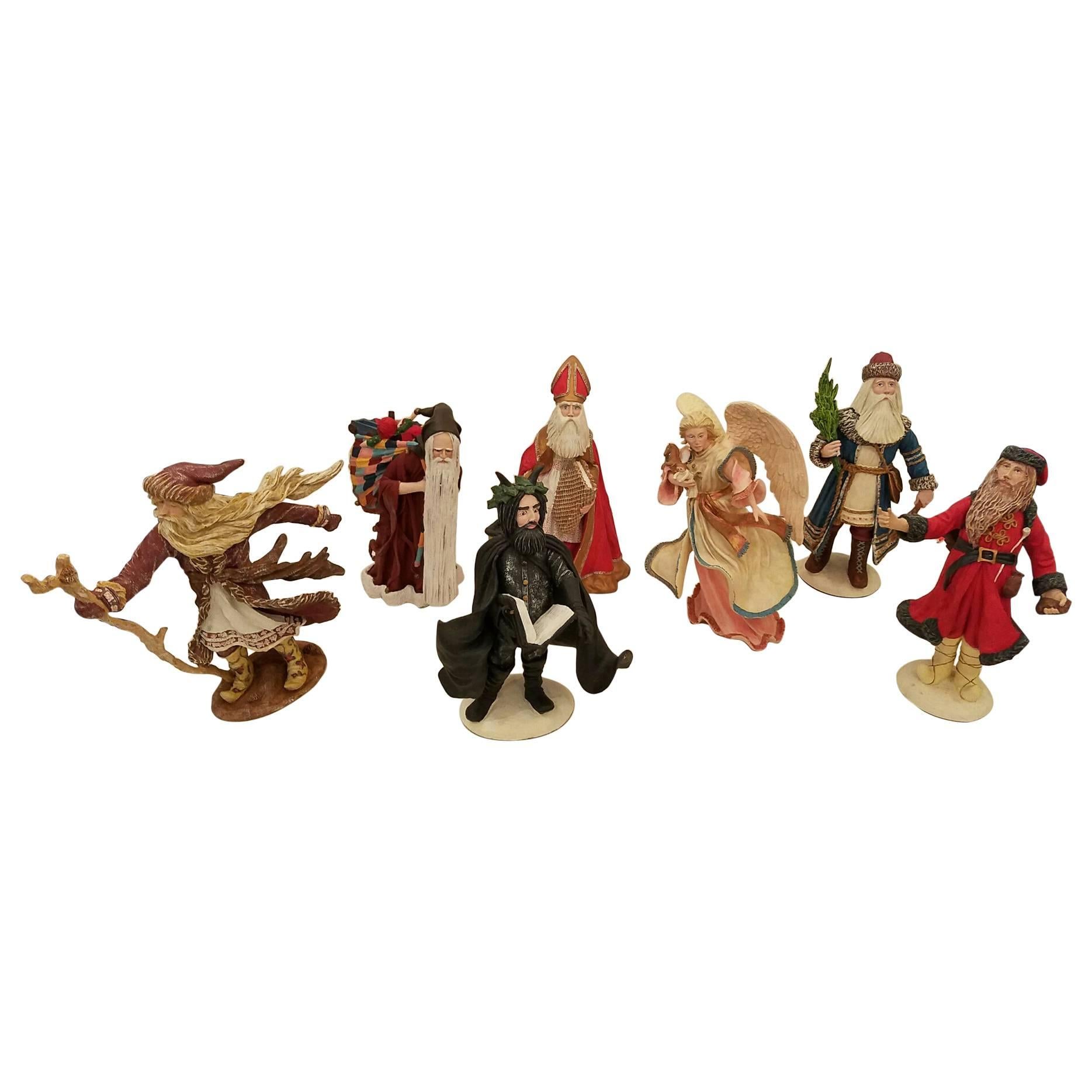 Seven Duncan Royale "History of Santa Claus" Figures For Sale