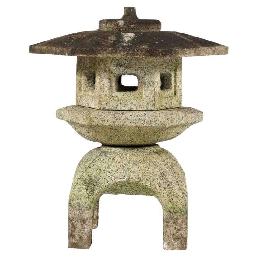 Japan Antique Stone  Lantern  hand carved from best granite fine old patina