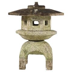 Japan Antique Stone  Lantern  hand carved from best granite fine old patina 