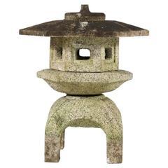 Japan Antique Stone  Lantern  hand carved from best granite fine old patina