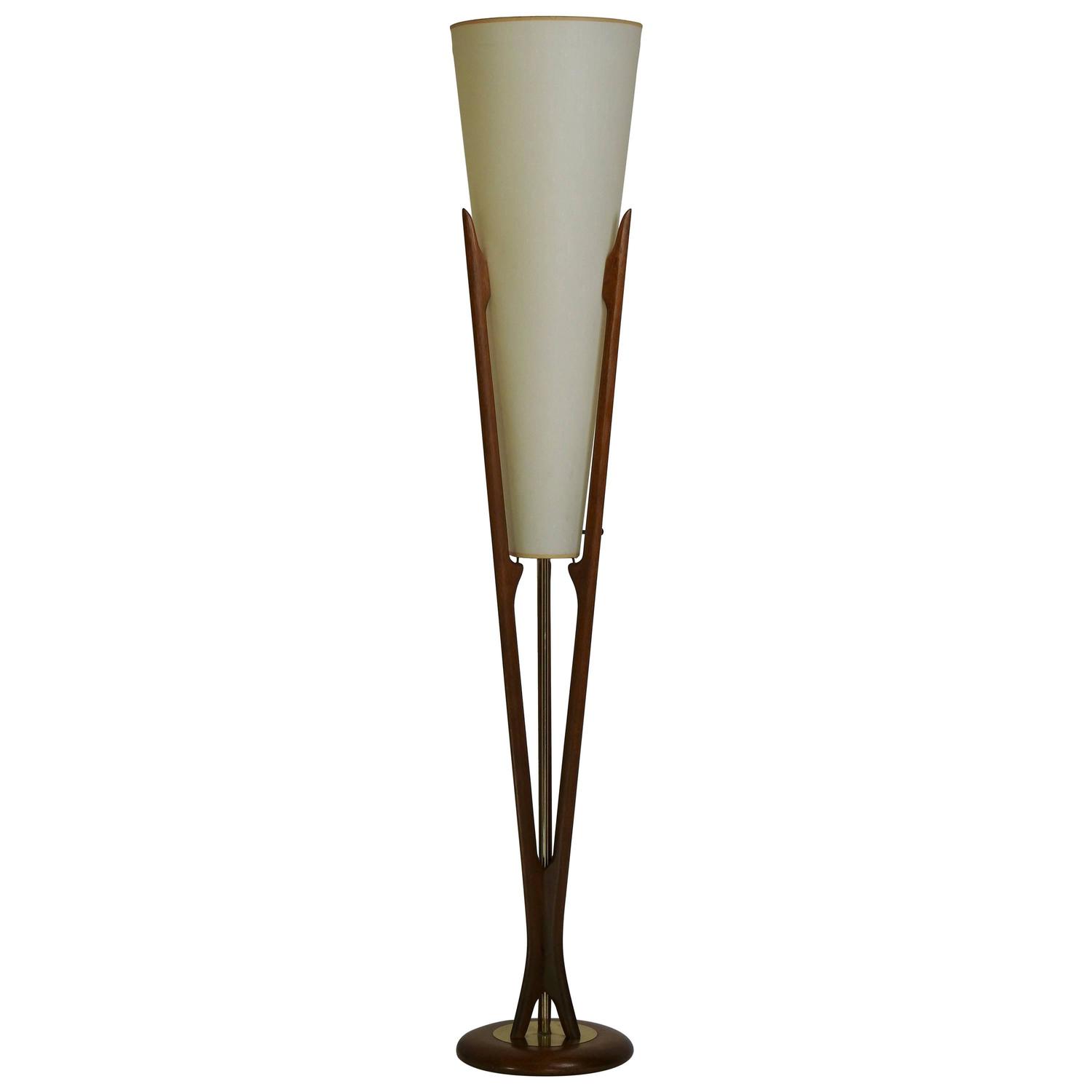Adrian Pearsall MidCentury Modern Floor Lamp For Sale at 1stdibs