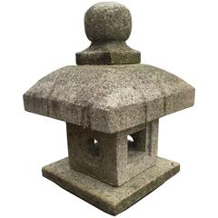 Japan Antique Tea Lantern hand carved granite Perfect Indoor or Outdoor 