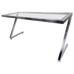 Contemporary Modern Cantilever Z-Frame Console Table 5