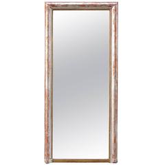 Mid-19th Century French Louis Philippe Silver Plated Pier Mirror