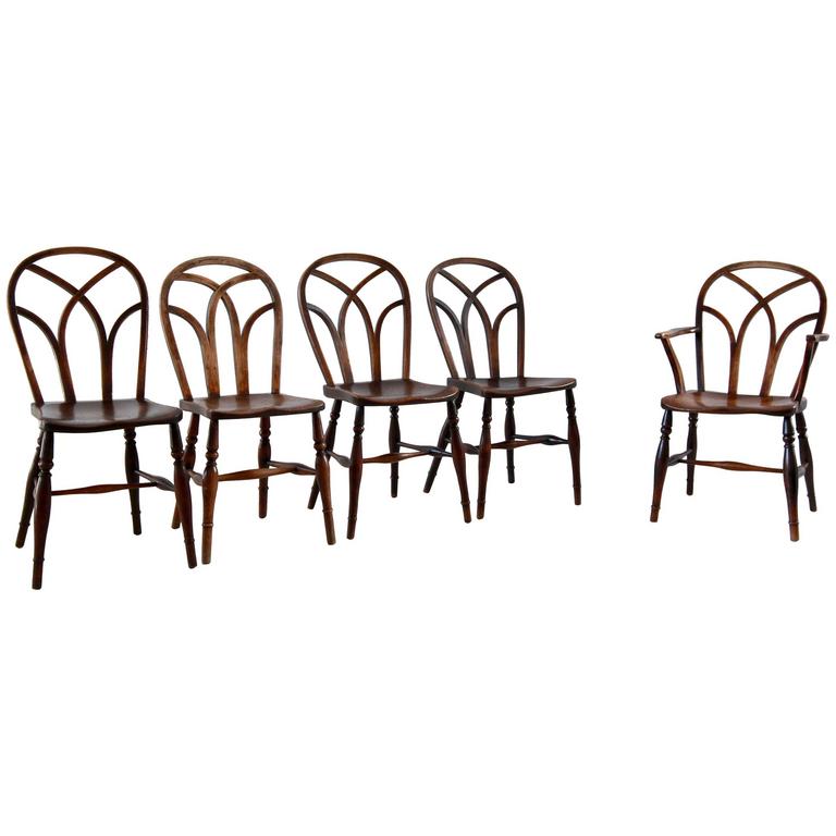 Set of Ten Farmhouse Style Dining Chairs at 1stDibs
