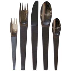 Carl Auböck 12 Place Setting Stainless Flatware Set by Amboss 12