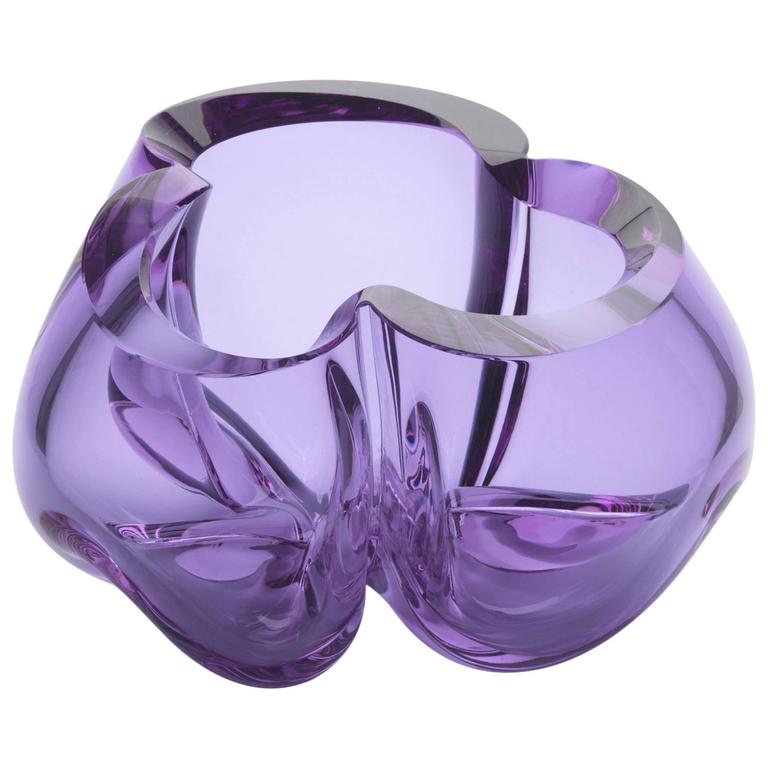 Unique Glass Sculpture by Barbara Nanning For Sale