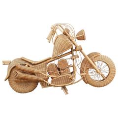 Vintage Wicker Motorcycle