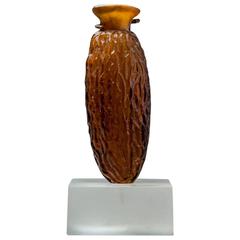 Roman Glass Date-Shaped Flask