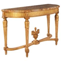 Neoclassical Giltwood Side Table Stamped Charles Bernel