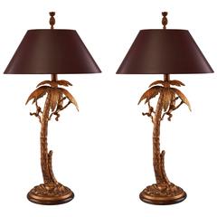 Retro Pair of Frederick Cooper Monkey Table Lamp