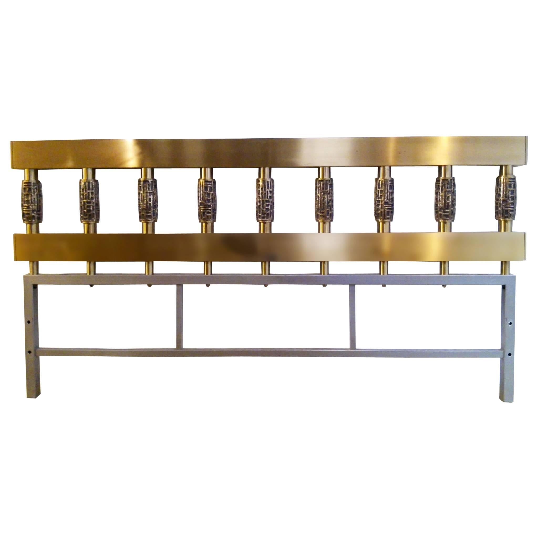 Italian Bronze Bed by Luciano Frigerio For Sale