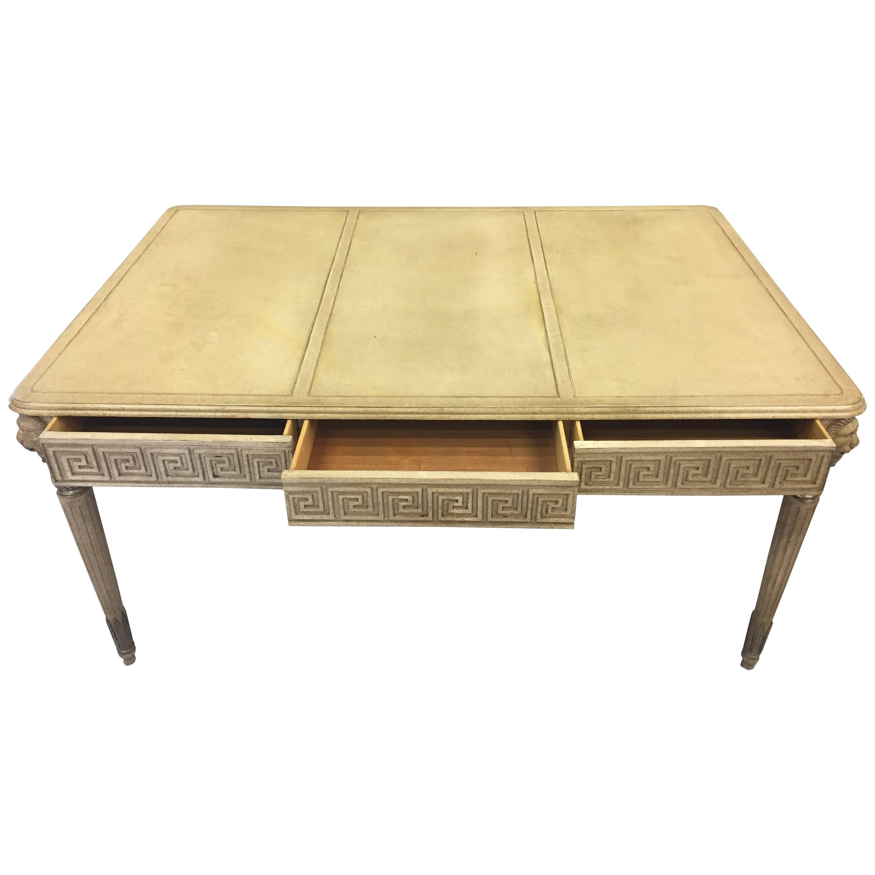 Fabulous Marge Carson Greek Key Design Writing Desk