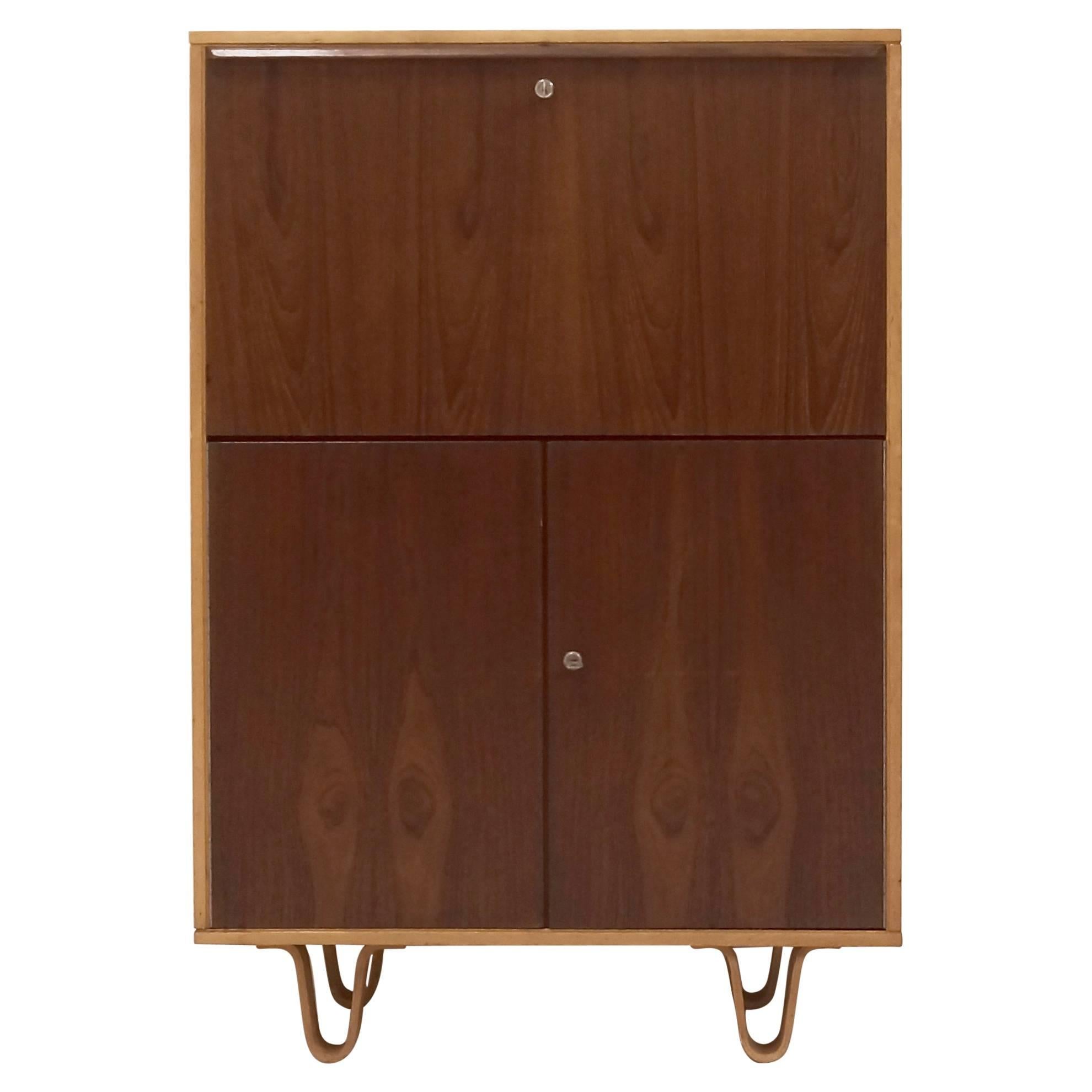 UMS Pastoe CB07 Writing Desk Cabinet by Cees Braakman, Holland, 1950s For Sale