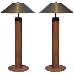 Rare Pair of Floor Lamps by Peter Preller for Tecta 9