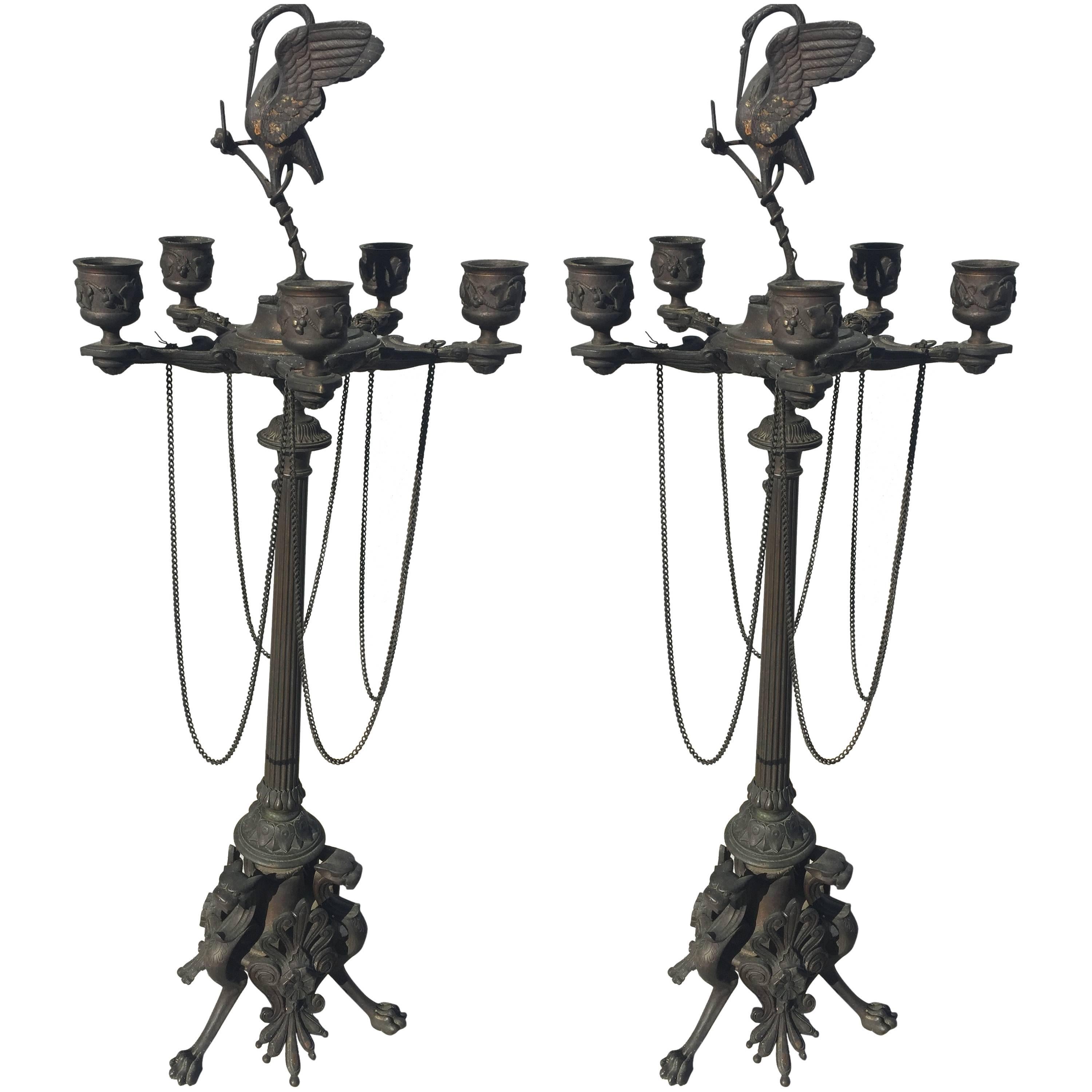 Candelabra Neoclassical Style For Sale