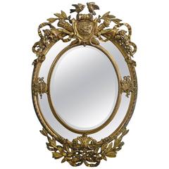 Massive Late 19th Century Carved Gesso Mirror 2