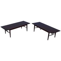 Mid-Century Modern Walnut Coffee Tables Or Benches