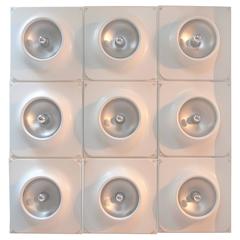 Large Staff Flush or Wall Mount Light 7