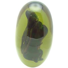 Livio Seguso,"Embryo" Murano Glass Sculpture, Titeled, Signed,Numbered 10/10 3