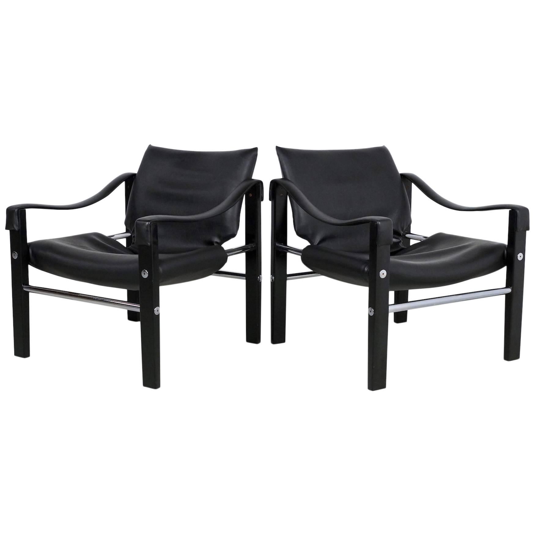 Black Chelsea Chair by Maurice Burke for Arkana