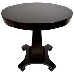 19th Century Ebonized Empire Side Table 10