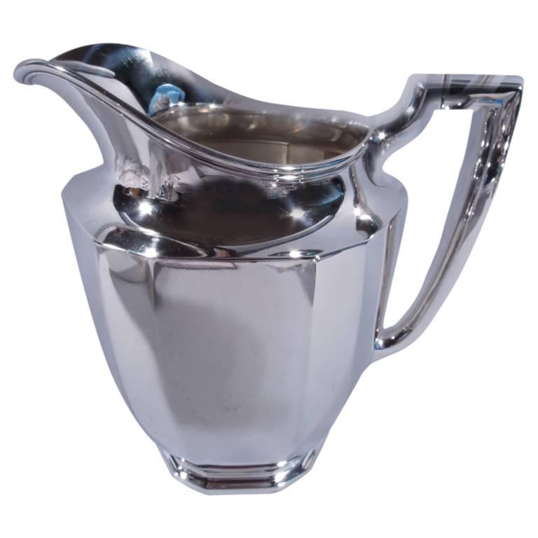 Tiffany Art Deco Sterling Silver Water Pitcher
