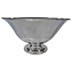 Large Craftsman Sterling Silver Footed Bowl by Arthur Stone