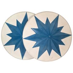 Pair of Fabulous Giant Amusement Park Umbrella Tops