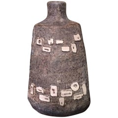 Mid-Century Modern Brutalist Art Pottery Bud Vase