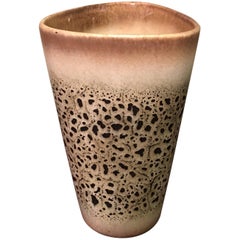 Mid-Century Modern Lava Glaze Art Pottery Vase