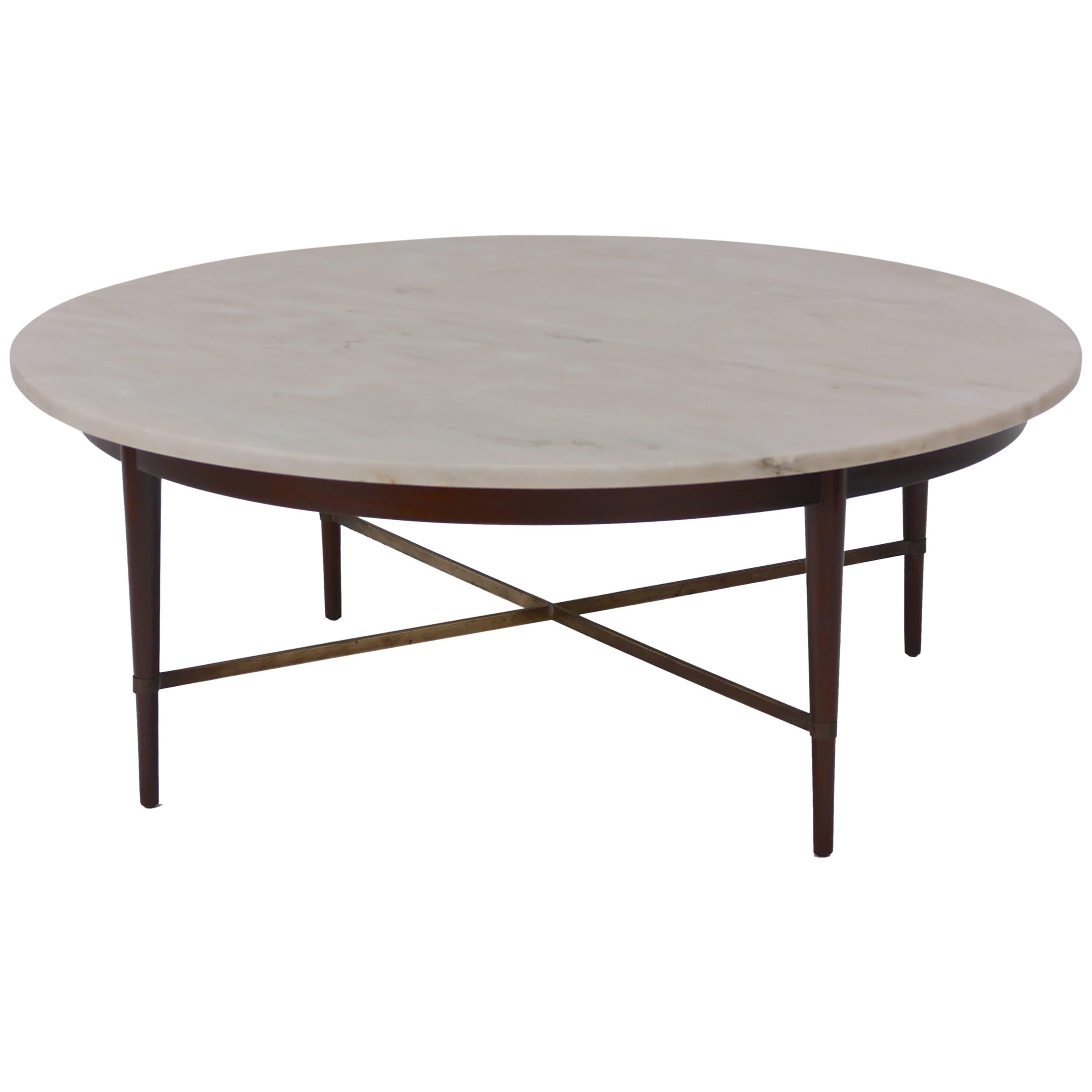 Marble and Brass Coffee Table by Paul McCobb at 1stDibs