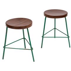 Pair of Stools by Pierre Jeanneret for College of Architecture, Chandigarh 7