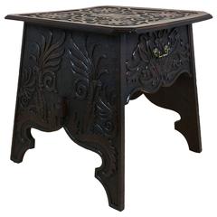 19th Century Arts and Crafts Carved Oak Centre Table
