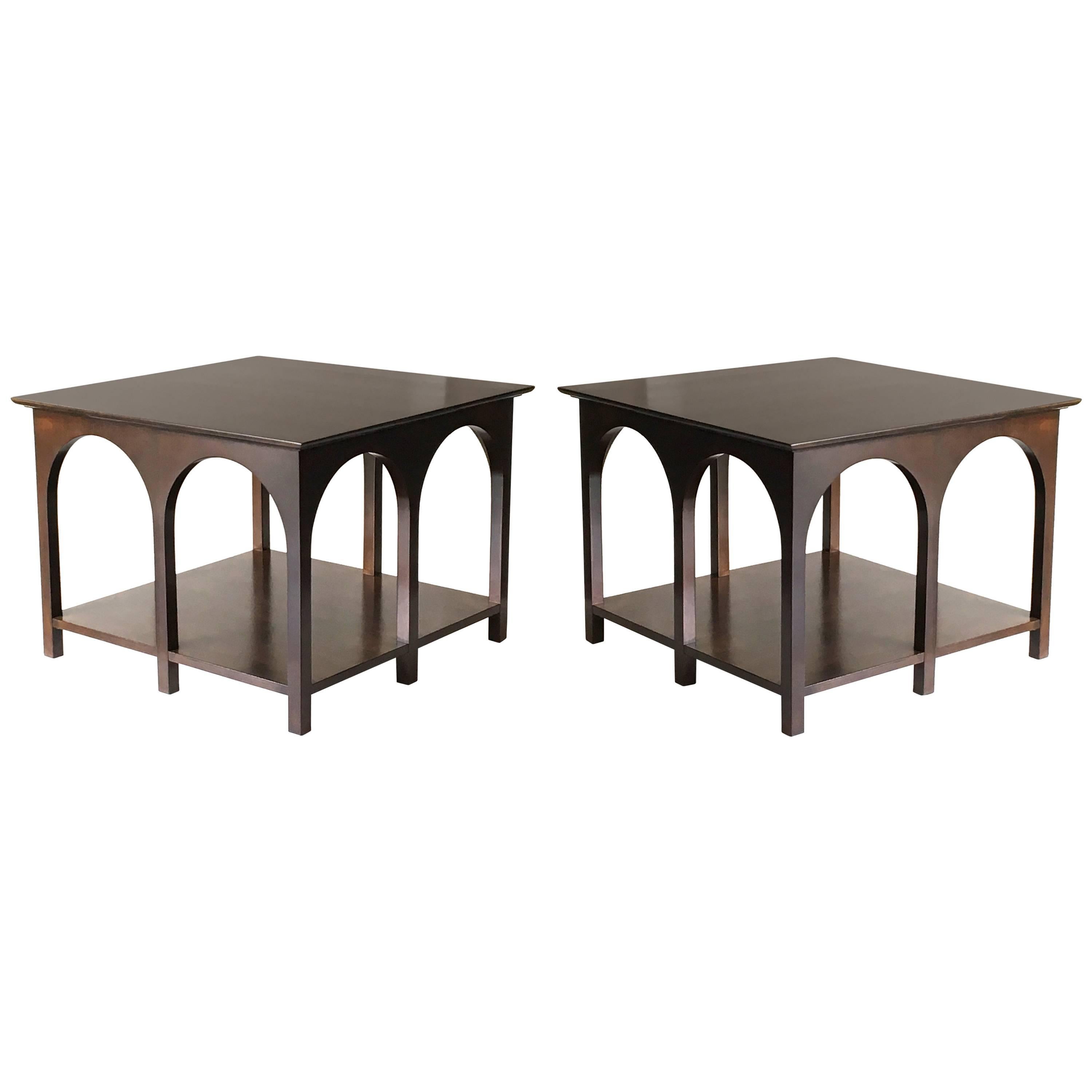 Pair of Robsjohn-Gibbings Coliseum Tables