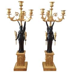 Pair of Candelabra from Neoclassical Period, First Quarter of the 19th Century 1