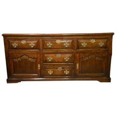 Oak Mid-18th Century Antique Dresser Base