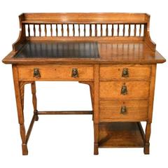 Oak Arts & Crafts Period Writing Desk by Shapland & Petter of Barnstaple