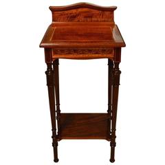 Fine Quality Fiddle Back Mahogany Edwardian Period Antique Side Table
