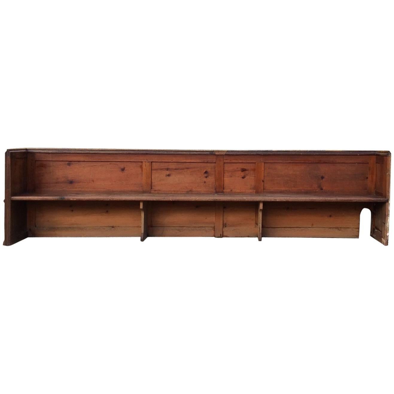 Antique Church Pew Oak Victorian St. Mary the Virgin 19th Century No. 3