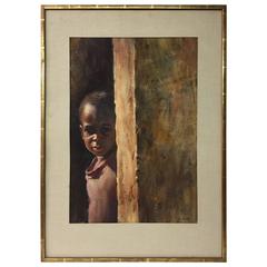 West Indian Child's Portrait by Larry Gluck